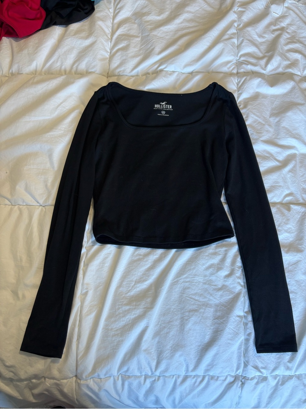 Hollister Long-Sleeve Crop Top